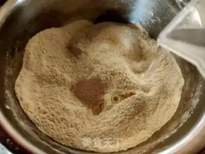 Make A groceries sesame pancakes step 1