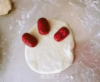 Make Red date rolls step 5