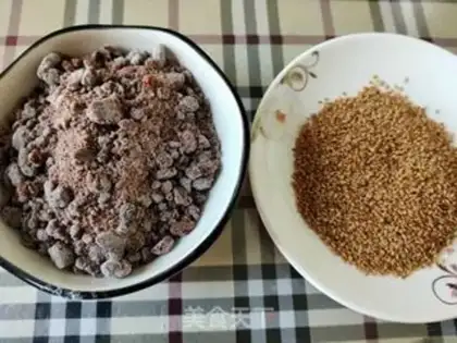Make A groceries sesame pancakes step 7