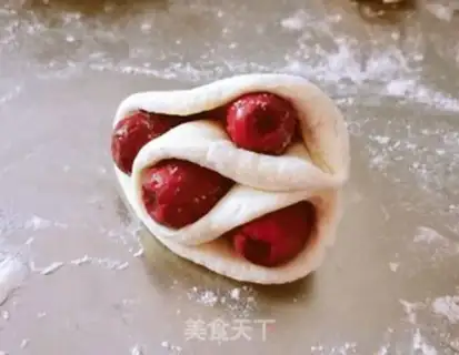 Make Red date rolls step 7