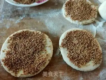 Make A groceries sesame pancakes step 17