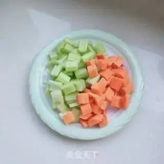 Make Celery with peanuts step 2