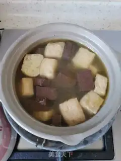 Make Duck blood fan soup step 8