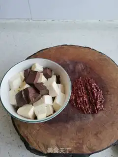 Make Spicy red and white tofu step 3