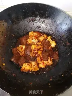 Make Spicy red and white tofu step 4