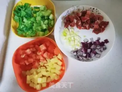 Make Xinjiang soup for the film step 0