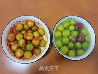 Make Plum acid pickling methods step 10