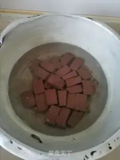 Make Duck blood fan soup step 3