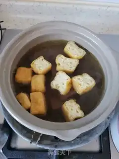 Make Duck blood fan soup step 7