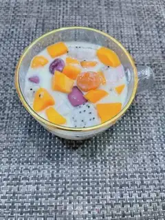 Make Milk and fruit tacos step 12