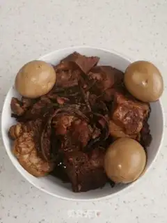 Make ♪ Bean-fruit chops with halogen eggs ♪ step 7