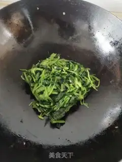 Make Garlic spinach step 3