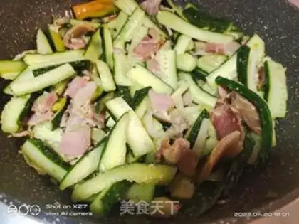 Make Ham and cucumber step 5
