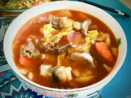 Make Family borscht step 9