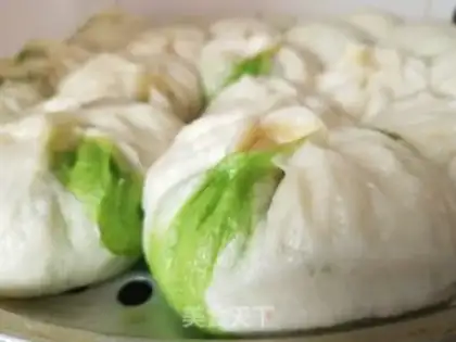 Make Celery meat buns step 9
