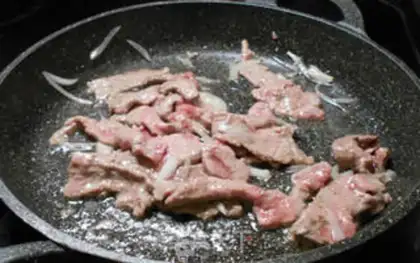 Make Mongol beef step 5