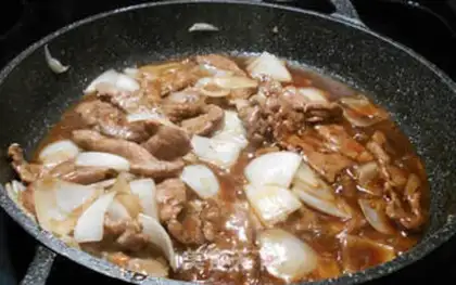 Make Mongol beef step 8