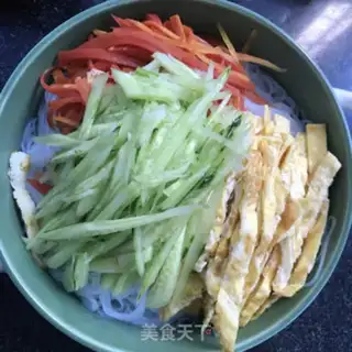 Make Egg-skin cucumber fans step 6