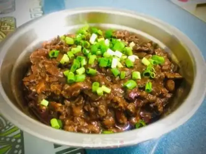 Make Mushroom beef sauce step 12