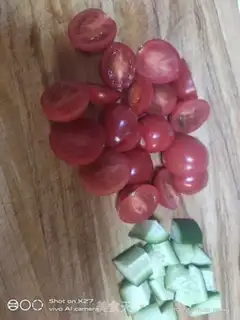 Make Eggs, fruit, oatmeal step 2