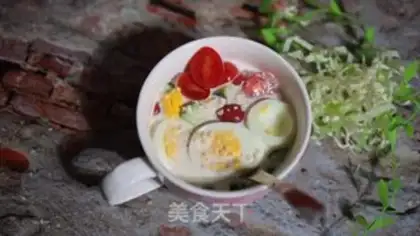 Make Eggs, fruit, oatmeal step 5