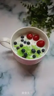 Make Milk oatmeal fruit step 5