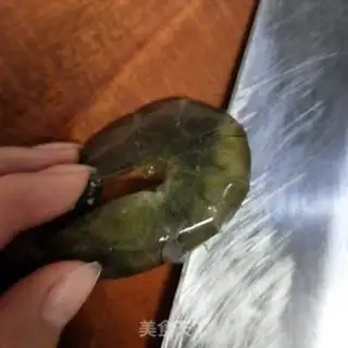 Make Garlic fan shrimp step 4