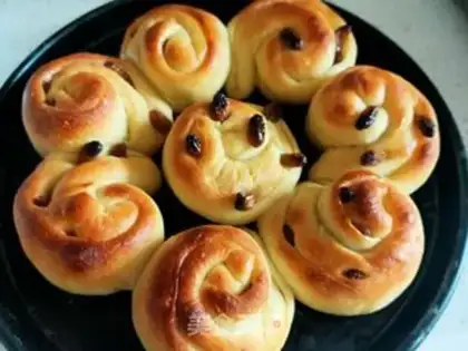 Make A little bread from honey step 13