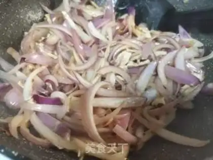 Make Chicken fried onions step 3