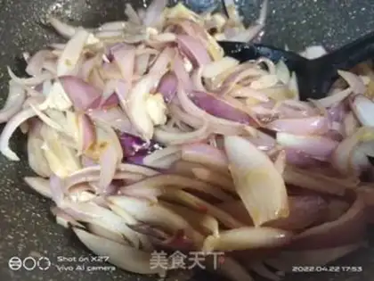 Make Chicken fried onions step 4