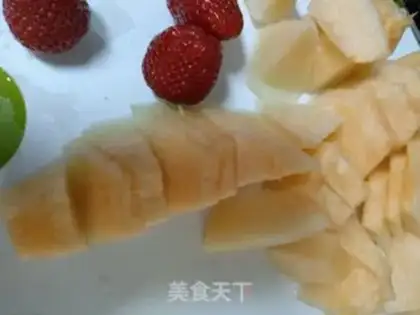 Make Fruit tacos step 1