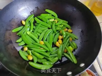 Make Shrimp-breed sweet beans step 4