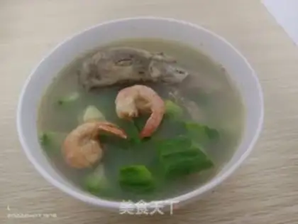 Make Duck-head shrimp and melon soup step 4
