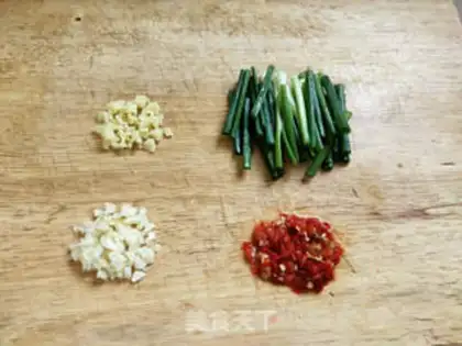 Make Scrambled beans step 1