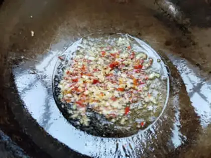 Make Scrambled beans step 2