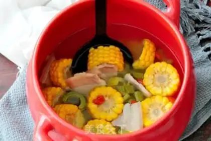 Make Suffering melon corn soup step 11