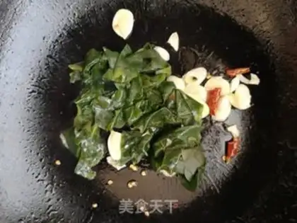 Make Three or seven leaves for tofu step 4