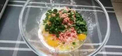 Make Milk ham eggcake step 0