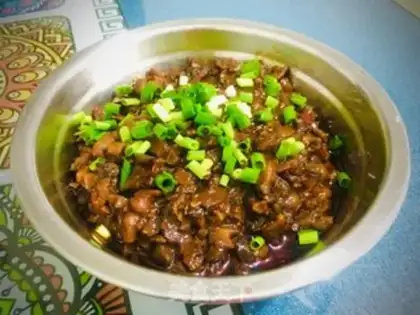 Make Spaghetti mushroom beef sauce step 12