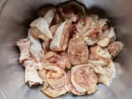 Make Roasted corn potatoes, chicken legs step 0