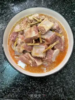 Make Five-finger peach vapouring ribs step 6