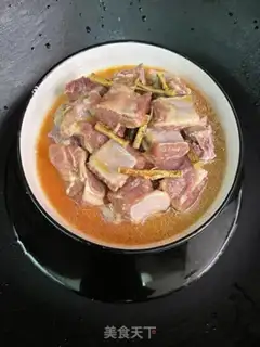 Make Five-finger peach vapouring ribs step 7
