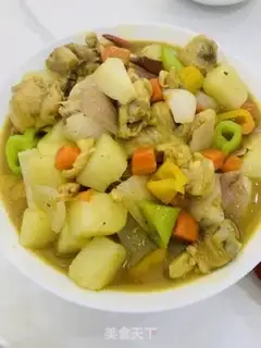 Make Curry potato chicken step 5