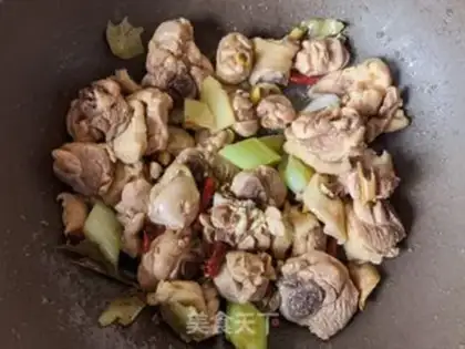 Make Roasted corn potatoes, chicken legs step 7