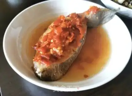 Make Pepper chopping steamed cod step 5