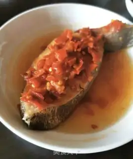 Make Pepper chopping steamed cod step 6