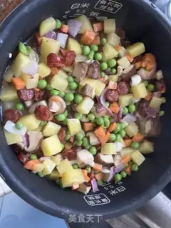 Make Five-colour sausages and potatoes step 4