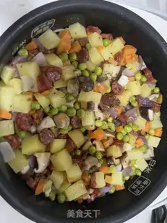 Make Five-colour sausages and potatoes step 7