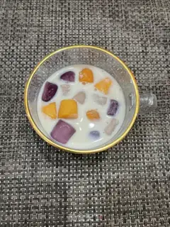 Make Milk and fruit tacos step 8