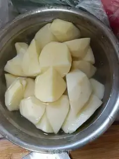 Make Potato chicken step 1